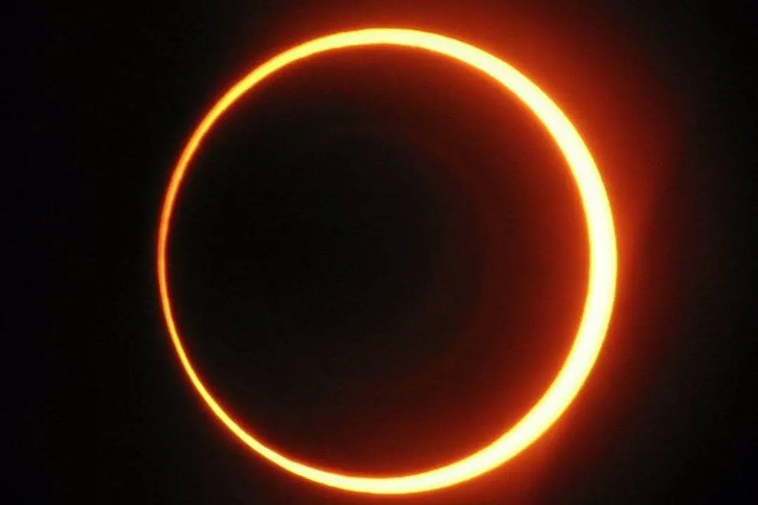 Un eclipsi de sol, en una imatge d'arxiu