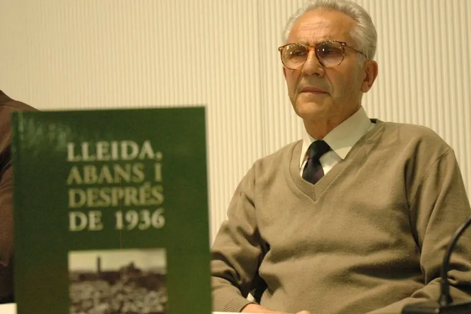 Ventura Margó, exregidor de la Paeria. Ateneu de Lleida