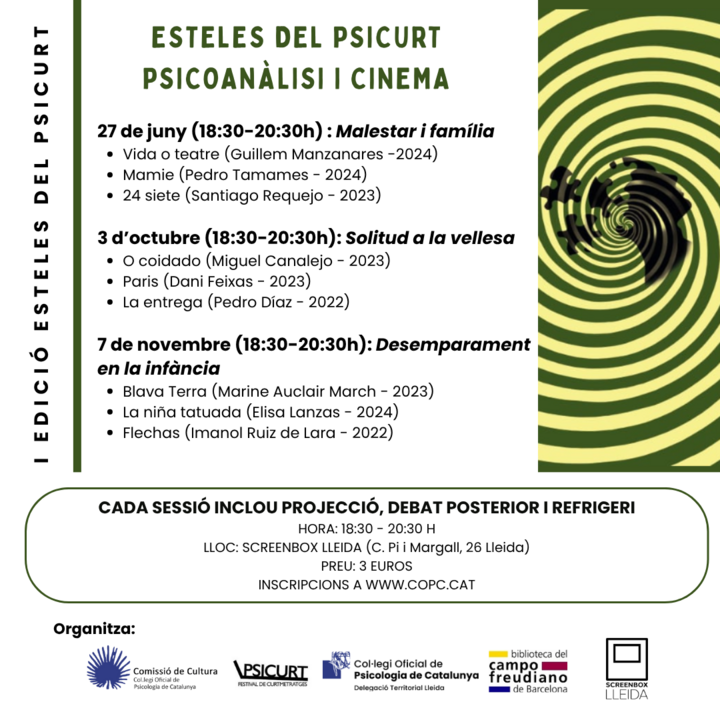 El COPC acosta la salut mental als lleidatans a través del cinema i el debat amb la primera edició d'Esteles del Psicurt