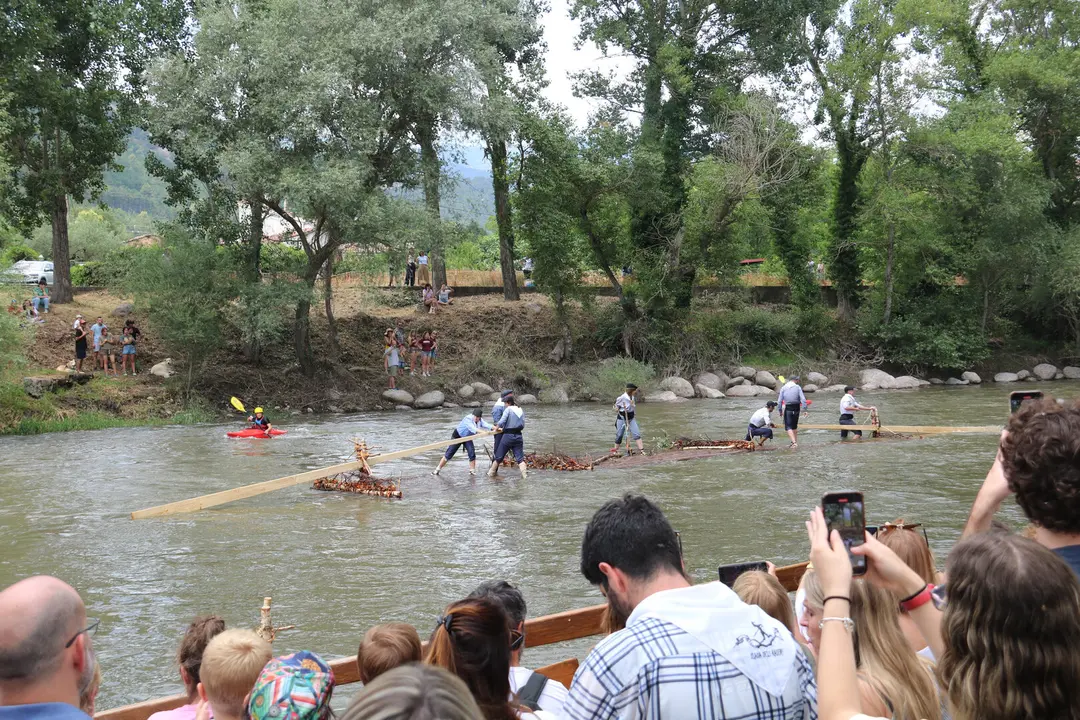 Un rai arribant al pont del Claverol