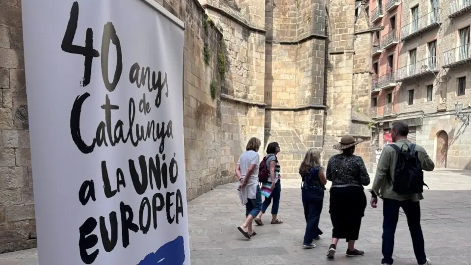 Imatge de la campanya de difusi&oacute; '40 anys de Catalunya a la UE'. Foto:  Generalitat de Catalunya