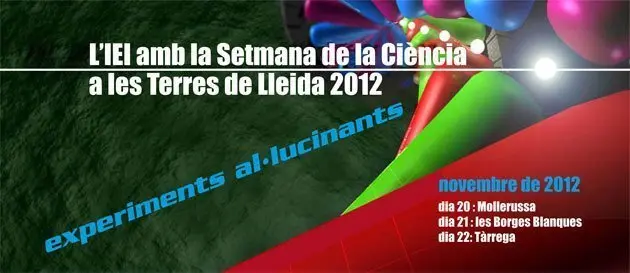 Cartell de les activitats que a Mollerussa acollirà l'Espai Cultural dels Canals d'Urgell.