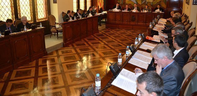 Imatge del Ple de la Diputació que va aprovar les noves obres al Pla d&#39;Urgell.