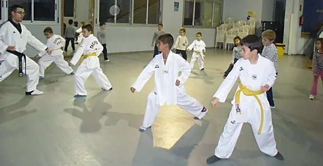 Els alumnes de l'escola Sant Miquel en una sessió preparatòria.