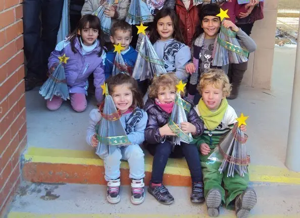 Els nens i nenes que van participar en el Parc de Nadal de Bellvís.