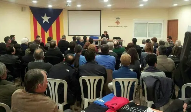 L'acte de presentació de l'ANC a l'Ajuntament de Bell-lloc.