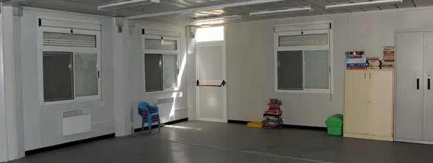 Imatge de les noves instal·lacions del menjador de l'escola Arnau Berenguer.