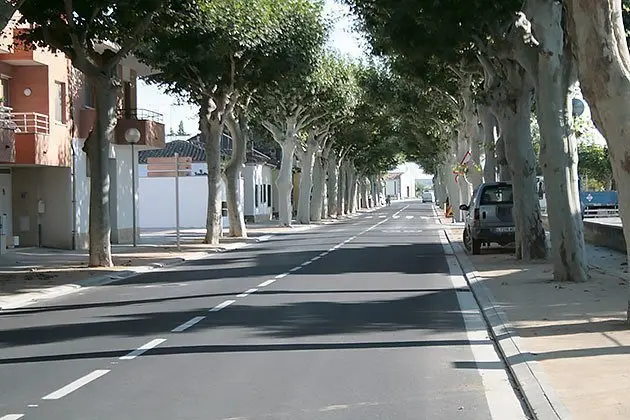 Tram urbà de l'avinguda Sant Roc, en el que s'ha dut a terme l'actuació.
