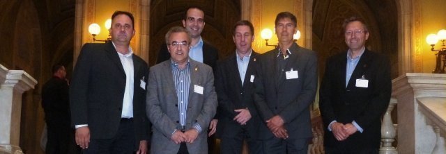 Reunió alcaldes plataforma N-240 amb conseller Santi Vila