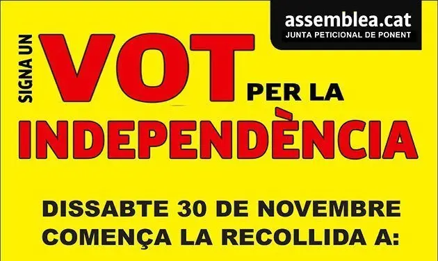 La campanya que impulsa l'Assemblea Nacional Catalana per demanar la Consulta.