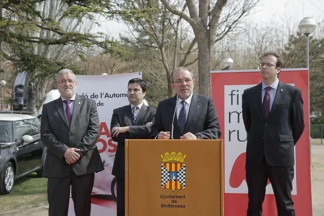 Joan Reñé ha presidit l'acte inaugural del Saló de l'Automòbil a Mollerussa.