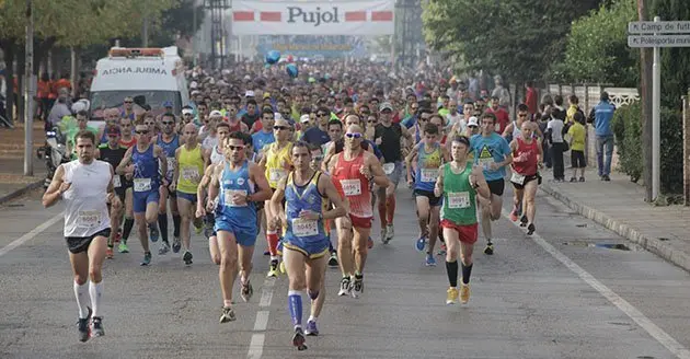Sortida de la Mitja Marató de Mollerussa en l'edició de 2013.