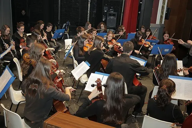 Imatge del Concert de Nadal amb el Conjunt Instrumental de l'EMMM.