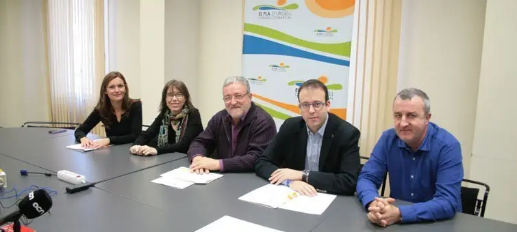 Representants s'Aspid, Consell Comarcal i de l'Ajuntament de Mollerussa.