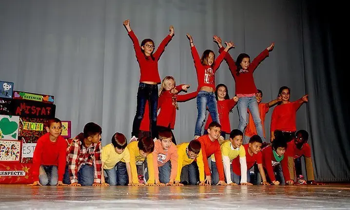 Una de les actuacions dels alumnes de l'escola Ignasi Peraire de Mollerussa.