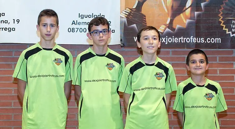 Els jugadors del CTT Mollerussa, participants en l'Open Catalunya.