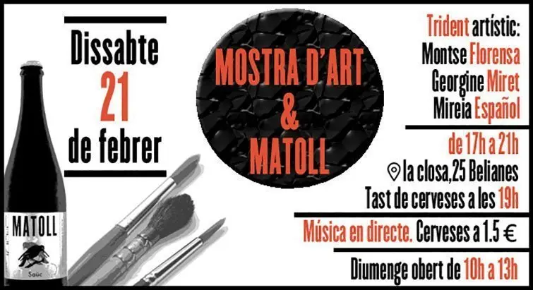 Mostra d'art en l'entorn de la cervesa artesana.