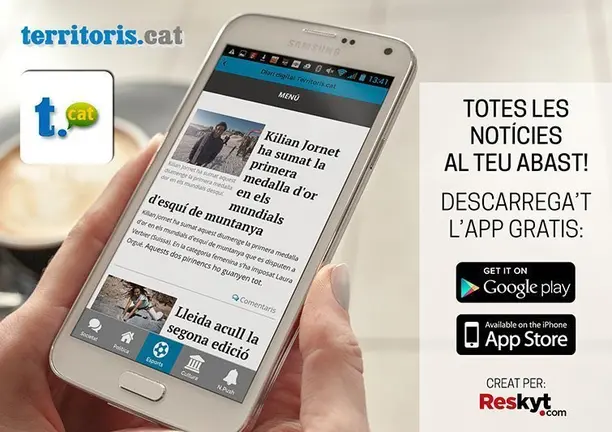 L'app es pot baixar des de Googleplay i App Store.