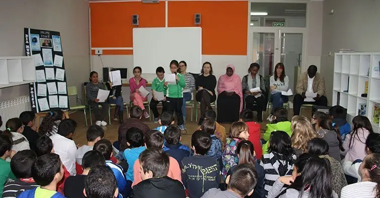 Dia Mundial de la Poesia a l'escola Ignasi Peraire de Mollerussa.