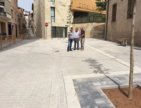 Visita a l'obra de l’alcalde i el gerent d’Urbanisme