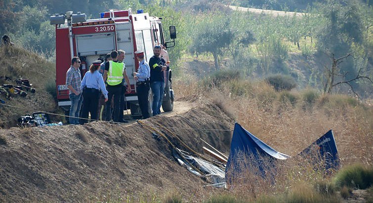 Lloc en el qual s'ha produït l'accident al voltant de les Pistes de vol de La Serra
