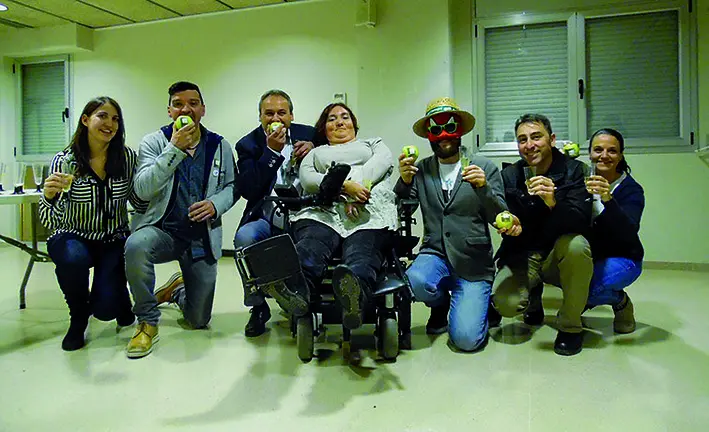 L'alcalde de Golmés Jordi Calvís i la presidenta de l'Ateneu Laura Sarrí