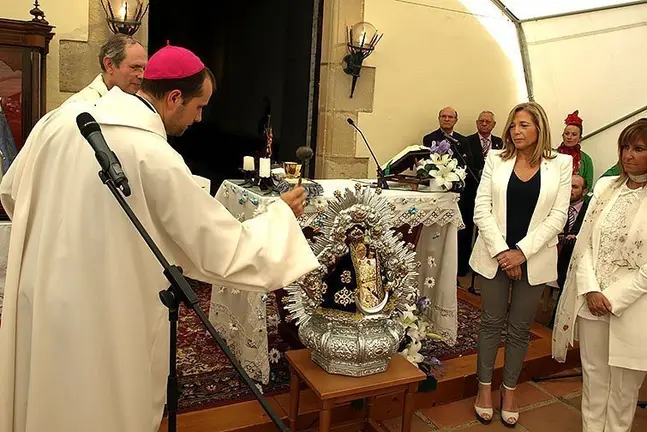 Benedicció de la rèplica de la marededéu que es va fer l'any passat