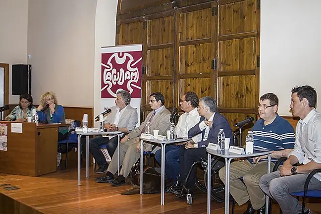 Col·loqui amb Josep A. Pérez, Domingo Garcia, Josep Lavín i Jordi Latorre, Asteri Ruíz i Alvaro Torreros