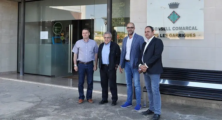 Miquel Busch en la seu del Consell Comarcal de les Garrigues