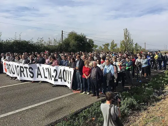 Primer tall a l’N-240, dut a terme el dia 23 d’octubre del 2016 interior