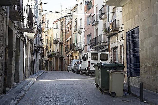 Imatge del carrer Urgell de Tàrrega texte