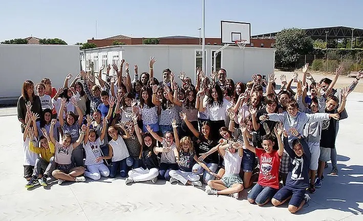 Primer dia de classe a l'Institut d'Alpicat inteior
