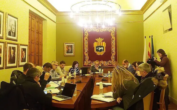 Ple de l'Ajuntament de les Borges Blanques itnedior