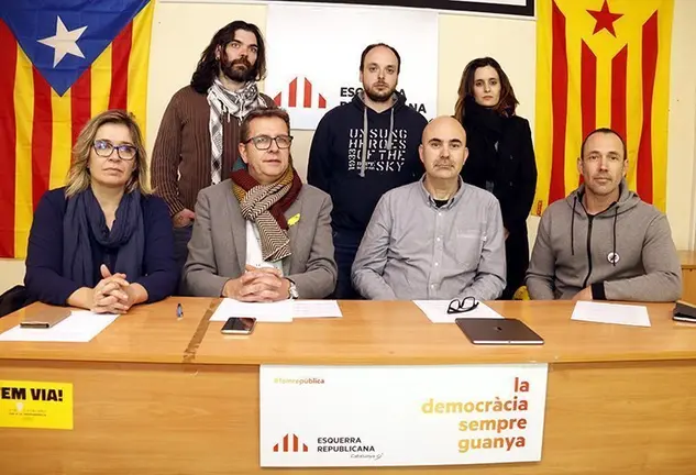 Els representants politics d'ERC al Pla d'Urgell