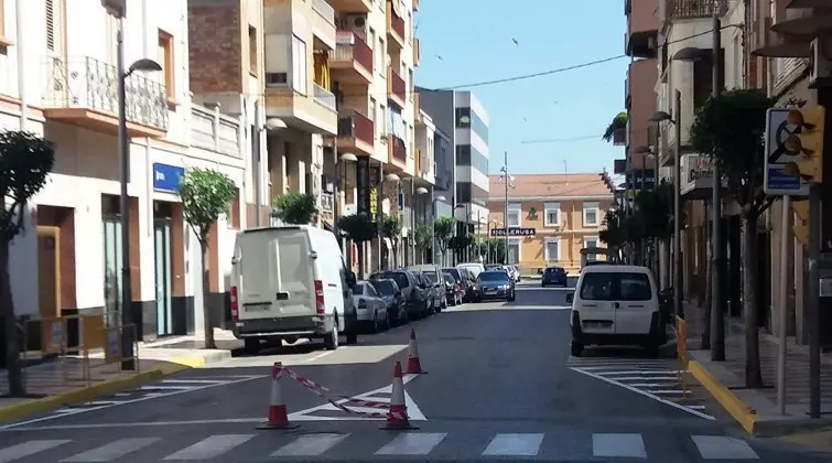 Imatge de l'avinguda de la Generalitat de Mollerussa