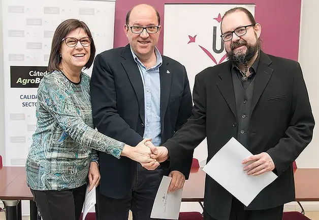 Antonio J. Ramos; Olga Martín, i Miguel Ángel Cubero