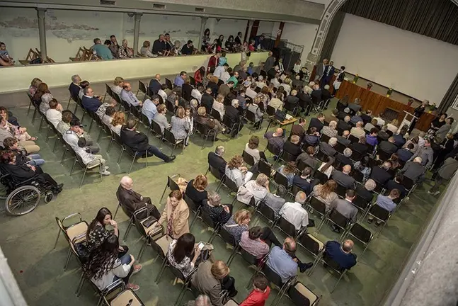 La Sala Casal va acollir el lliurament dels obsequis, i el parlament de les autoritats