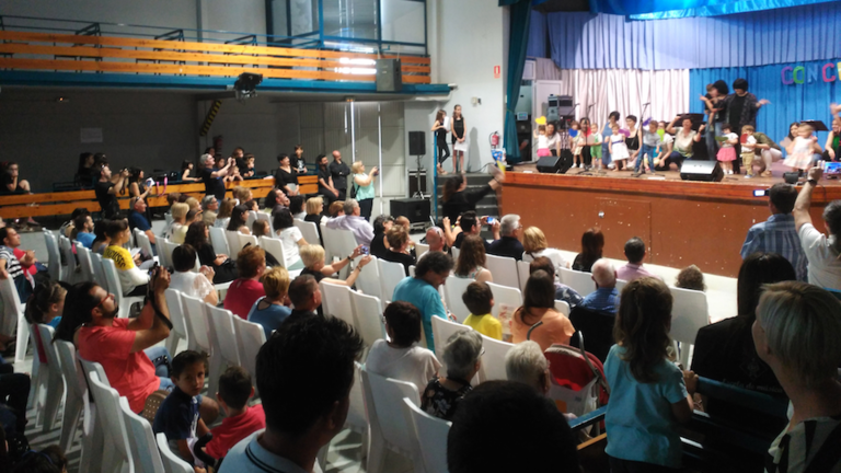Imatge del concert de cloenda del curs 2017:2018 de l'Escola Municipal de Música del Rosselló