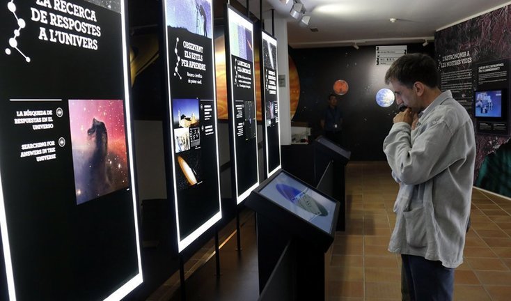 L&#39;exposició permanent del Centre d’Observació
de l’Universdel del Montsec