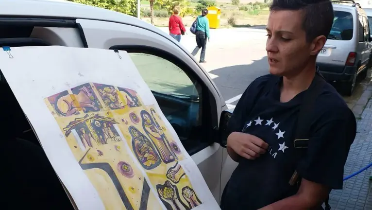L'artista Ana Pulido, que realitzarà el mural del Pessebre Vivent de Linyola