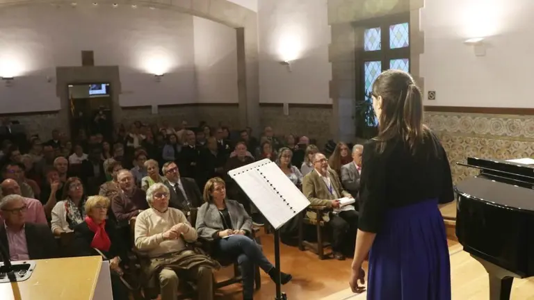 Imatge de l'acte solemne de celebració dels 30 anys del Grup Cultural Garrigues