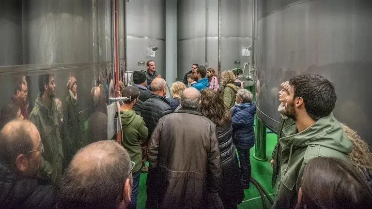 Imatge de la visita guiada al molí d’oli nou de la Juncosa