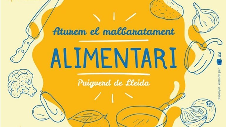 El cartell del taller anti-malbaratament alimentari celebrat a Puigverd de Lleida