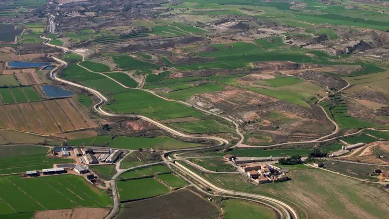 Imatge de la zona regable dels Canals d'Urgell @cgcu