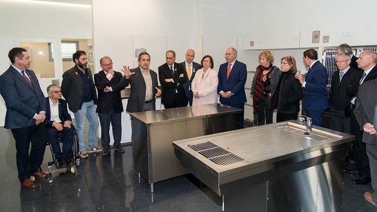 El president Quim Torra visita  La Unitat Quirúrgica Docent de Veterinària de la Universitat de Lleida