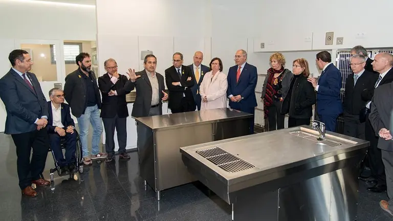 El president Quim Torra visita La Unitat Quirúrgica Docent de Veterinària de la Universitat de Lleida