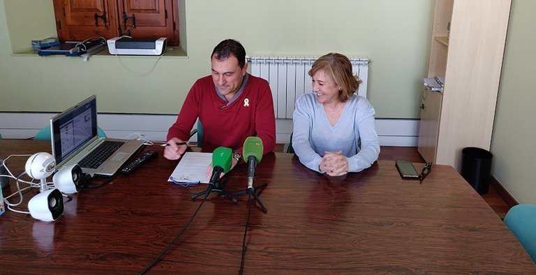 Núria Palau i Albert Quintillà presenten l'aplicació Línia Verda de les Borges Blanques