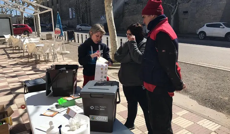 Punt d'informació i lliurament de cubells a Sant Ramon