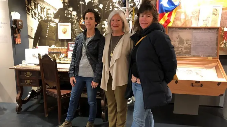Visita de la besnéta de Francesc Macià a l'Espai Macià.