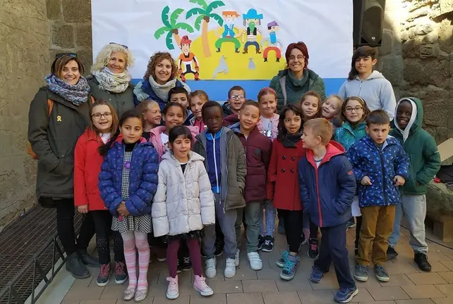 Alumnes de l'escola Ramon Faus i Esteve de Guissona